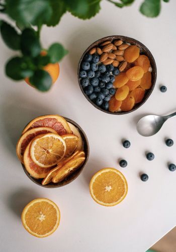 breakfast, berries, fruit Wallpaper 1668x2388