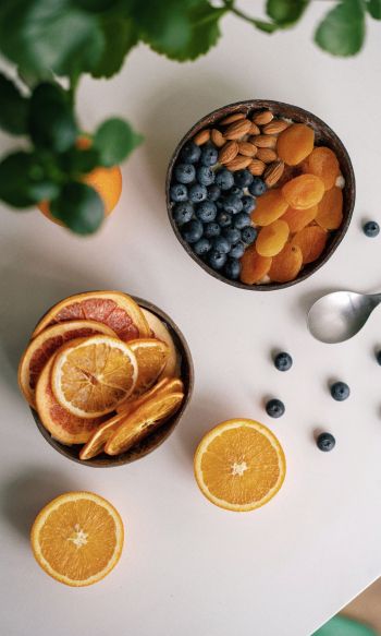 breakfast, berries, fruit Wallpaper 1200x2000
