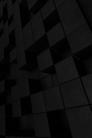 cubes, black, matte Wallpaper 640x960