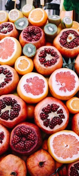 fruit, citrus, pomegranate Wallpaper 720x1600