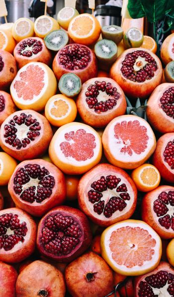 fruit, citrus, pomegranate Wallpaper 600x1024