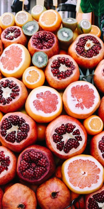 fruit, citrus, pomegranate Wallpaper 720x1440