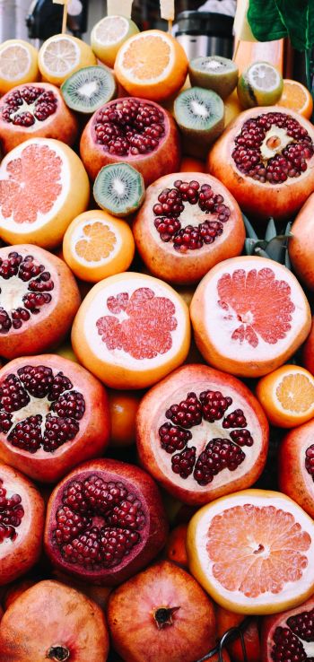 fruit, citrus, pomegranate Wallpaper 720x1520