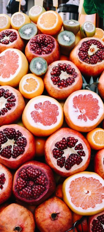 fruit, citrus, pomegranate Wallpaper 720x1600