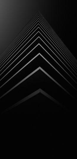 angle, layers, black Wallpaper 1440x2960