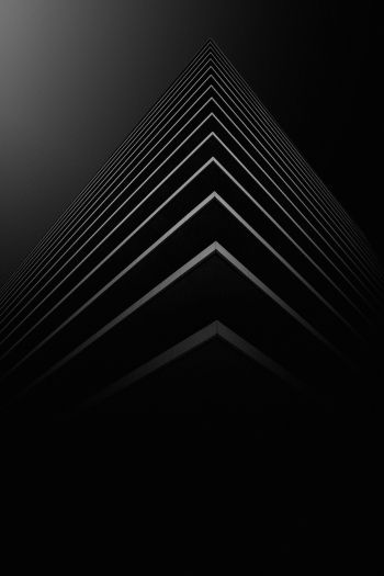 angle, layers, black Wallpaper 640x960