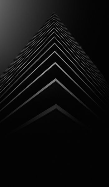angle, layers, black Wallpaper 600x1024