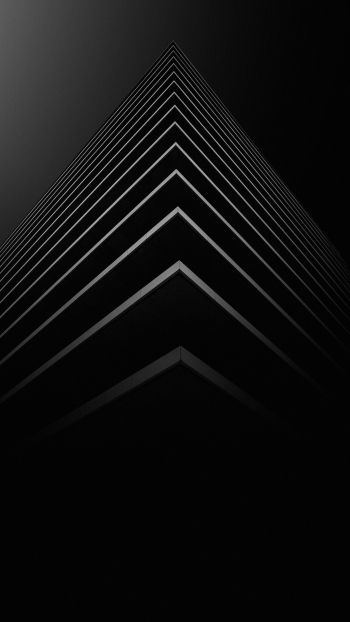 angle, layers, black Wallpaper 2160x3840