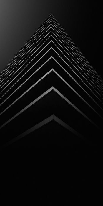angle, layers, black Wallpaper 720x1440