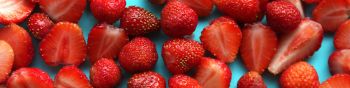 strawberry, berries Wallpaper 1590x400