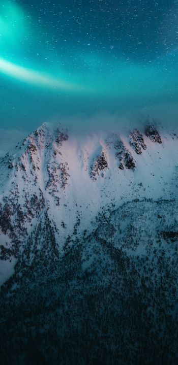 Lofoten Islands, Norway, mountains Wallpaper 1080x2220