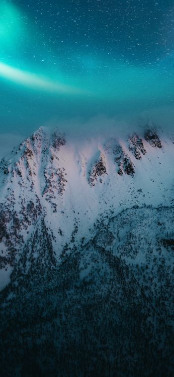 Lofoten Islands, Norway, mountains Wallpaper 828x1792