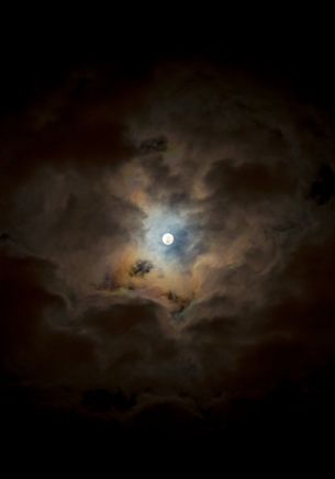 moon, clouds, night Wallpaper 1668x2388