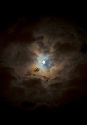 moon, clouds, night Wallpaper 1640x2360