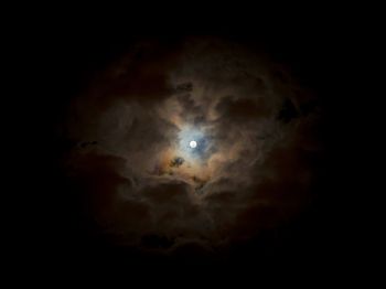 moon, clouds, night Wallpaper 1024x768