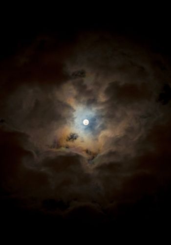 moon, clouds, night Wallpaper 1668x2388
