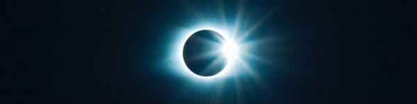 eclipse, sun, moon Wallpaper 1590x400