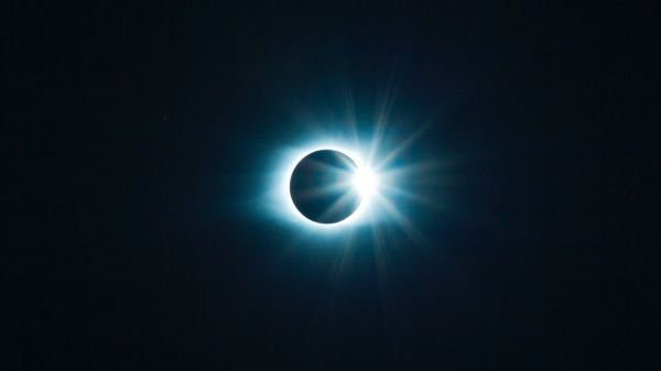 eclipse, sun, moon Wallpaper 2560x1440