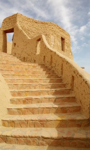 Gray, Egypt, staircase Wallpaper 1200x2000