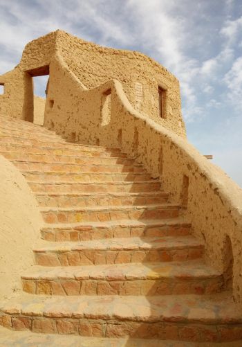Gray, Egypt, staircase Wallpaper 1668x2388