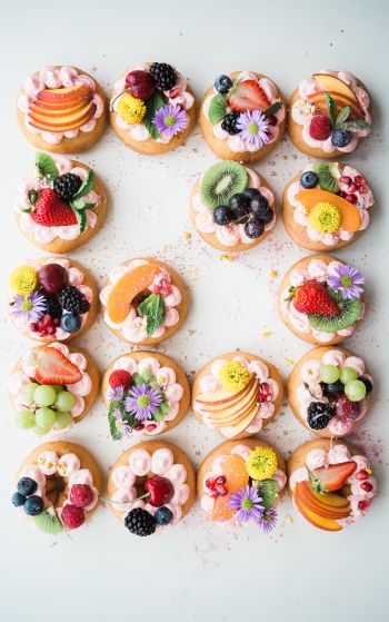 dessert, berries, fruit Wallpaper 1752x2800
