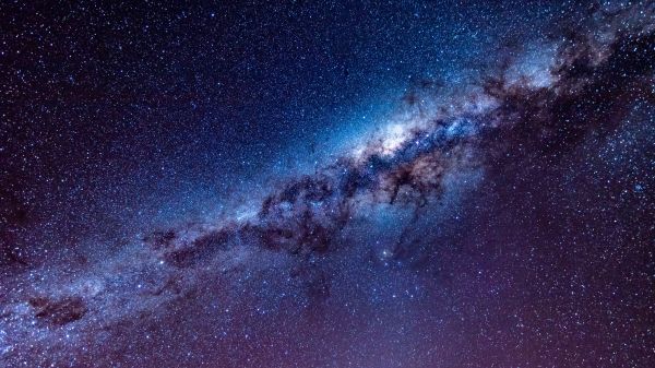 milky way, stars Wallpaper 1280x720