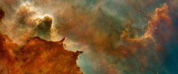 nebula, stars Wallpaper 3440x1440