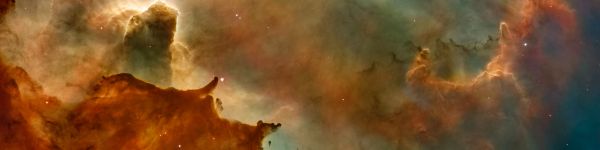 nebula, stars Wallpaper 1590x400