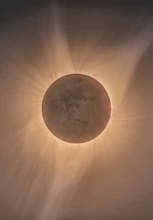 eclipse, moon, sun Wallpaper 1668x2388
