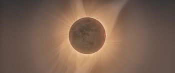 eclipse, moon, sun Wallpaper 2560x1080