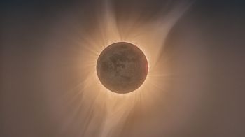 eclipse, moon, sun Wallpaper 1366x768