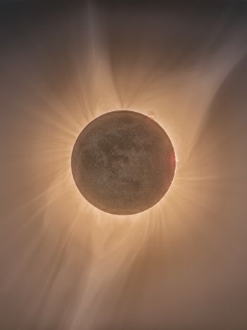 eclipse, moon, sun Wallpaper 1536x2048