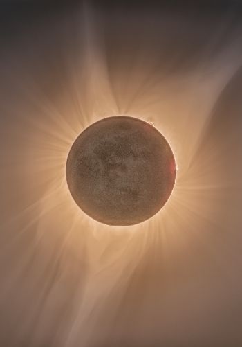 eclipse, moon, sun Wallpaper 1668x2388