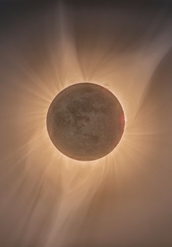 eclipse, moon, sun Wallpaper 1640x2360