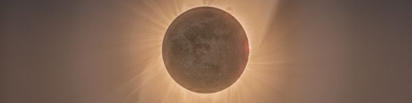 eclipse, moon, sun Wallpaper 1590x400