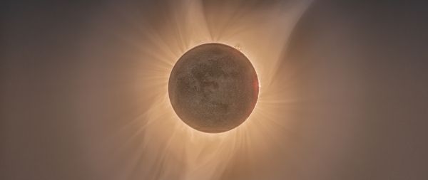 eclipse, moon, sun Wallpaper 2560x1080