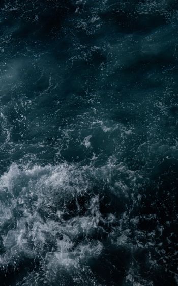 sea, waves, foam Wallpaper 800x1280