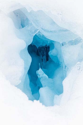 ice, blue Wallpaper 640x960