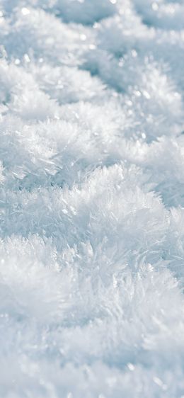 frozen, white, crystal Wallpaper 828x1792