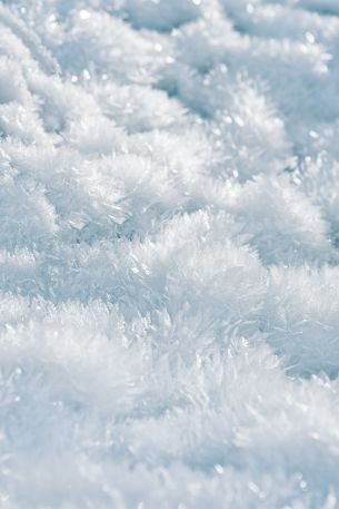 frozen, white, crystal Wallpaper 640x960