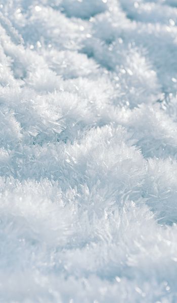 frozen, white, crystal Wallpaper 600x1024
