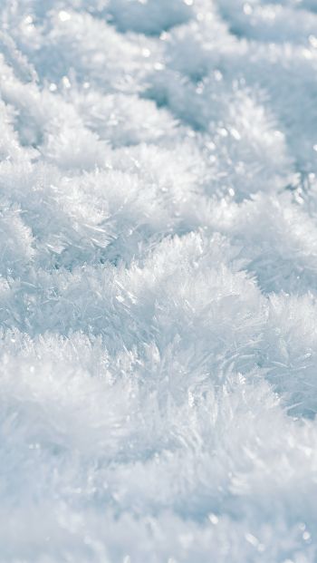 frozen, white, crystal Wallpaper 640x1136