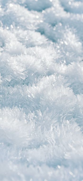 frozen, white, crystal Wallpaper 1080x2340