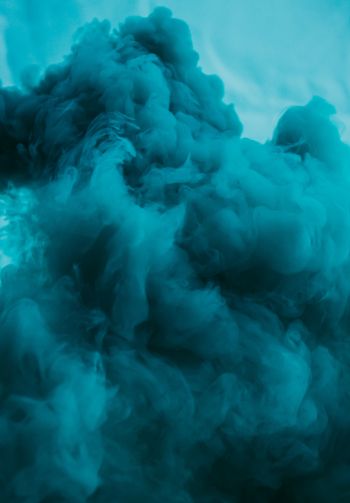 smoke, blue Wallpaper 1640x2360