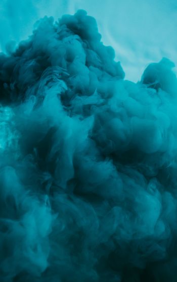 smoke, blue Wallpaper 1752x2800