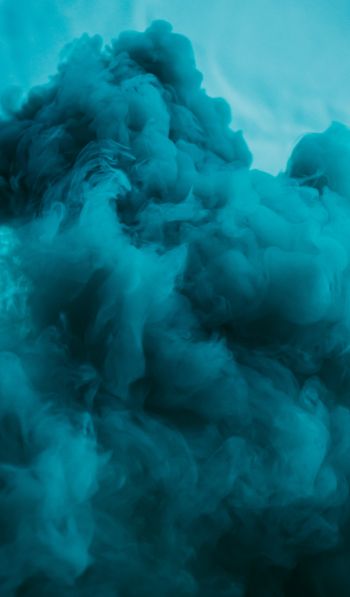 smoke, blue Wallpaper 600x1024