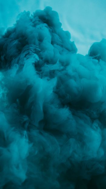 smoke, blue Wallpaper 640x1136