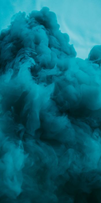 smoke, blue Wallpaper 720x1440