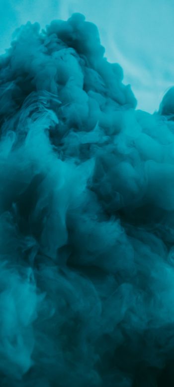 smoke, blue Wallpaper 1080x2400