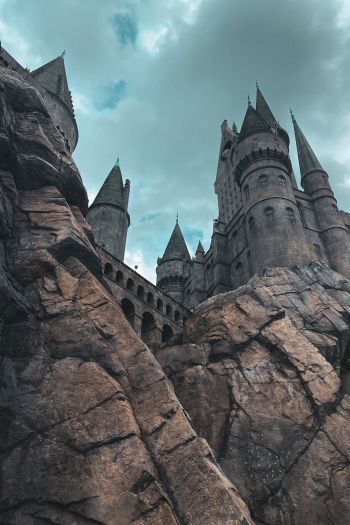 Hogwarts, lock Wallpaper 640x960